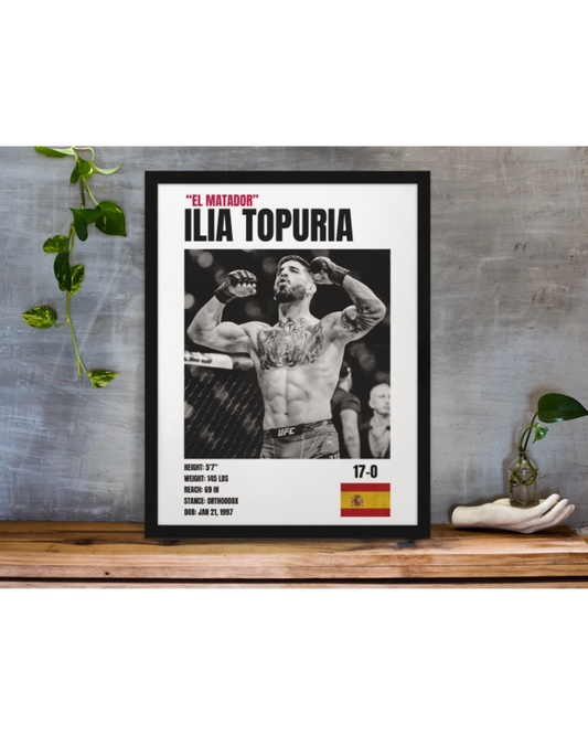UFC ILIA TOPURIA Black & White